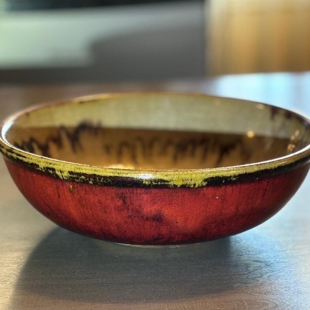Pier 1 Crackle Collection 10” Salad Serving